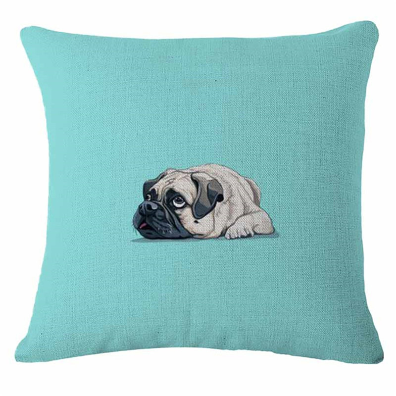 Buy Dog Print Pillowcase Animal Pillow Case Sofa Waist Throw Cushion