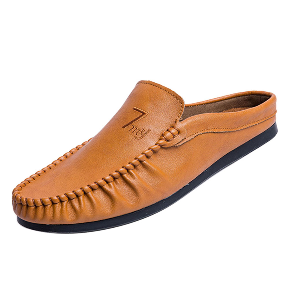 Buy TX 2019 New Trend Casual Men Loafers Weight Light Half Drag Loafer