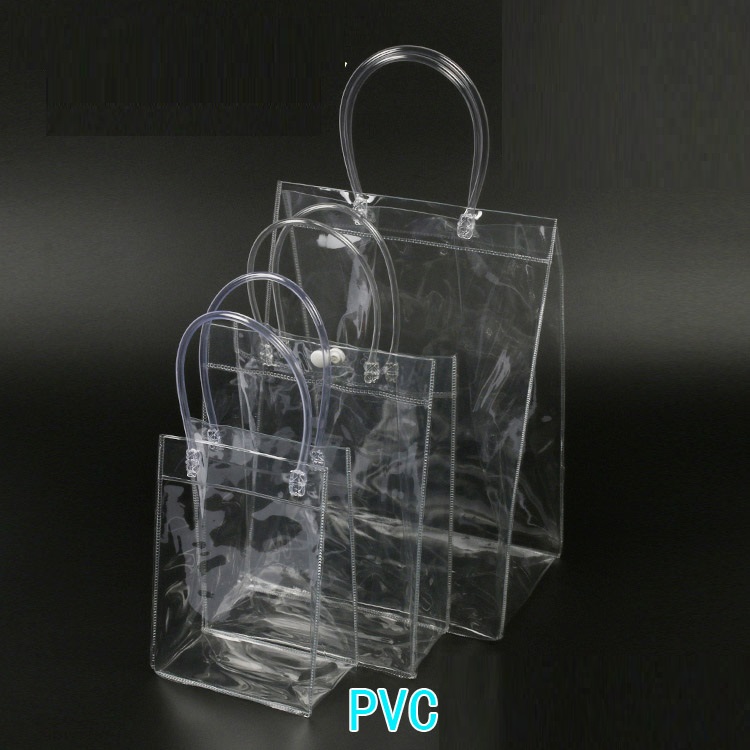 Buy Spot PVC transparent Gift handbag Custom PVC plastic gift bag PVC ...