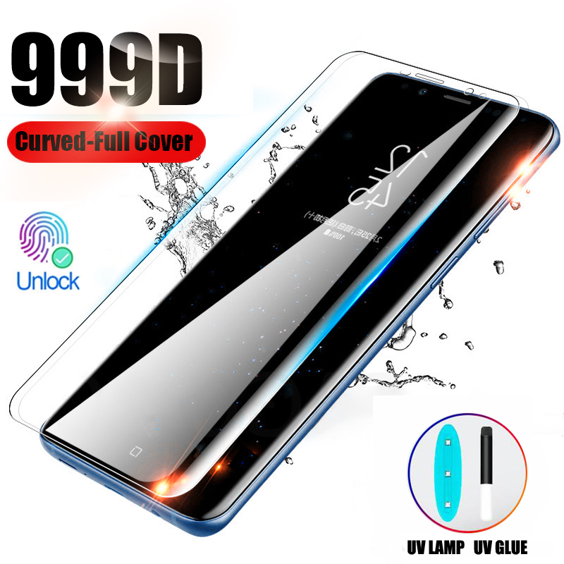Buy UV Tempered Glass For Samsung S20 Ultra S21 Plus S10 S10E Screen