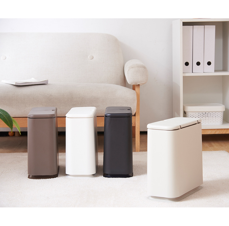 Buy Household separated plastic trash bins living room bedroom with