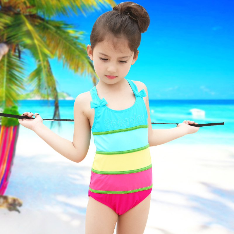 Buy Polly Polly (2-10 years old) girl rainbow striped jumpsuit Children ...