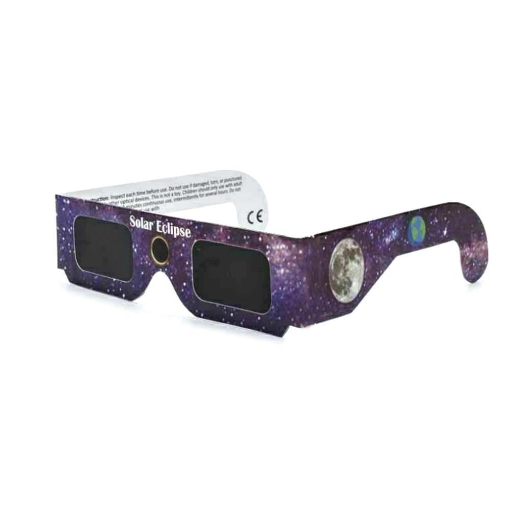 Buy White framed paper solar eclipse glasses annular eclipse glasses