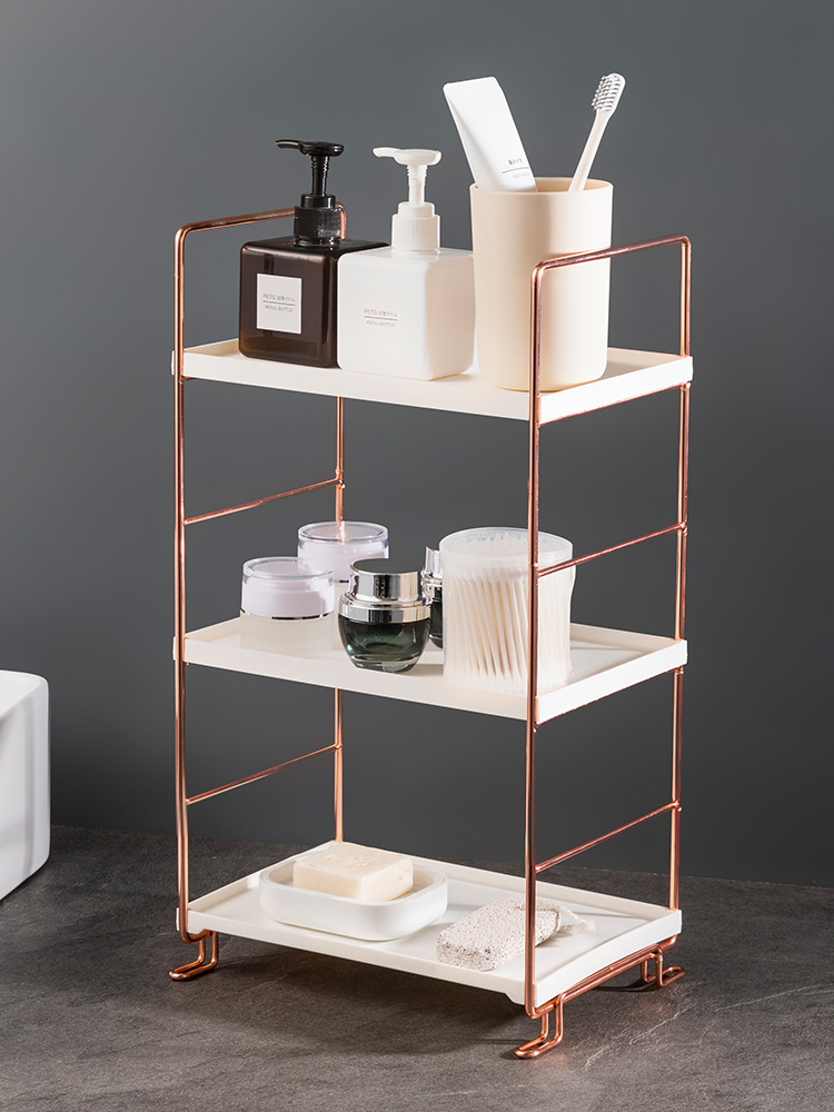 Buy Meya Home 3 Tier Rose Gold Metal Cosmetic Makeup Storage Rack