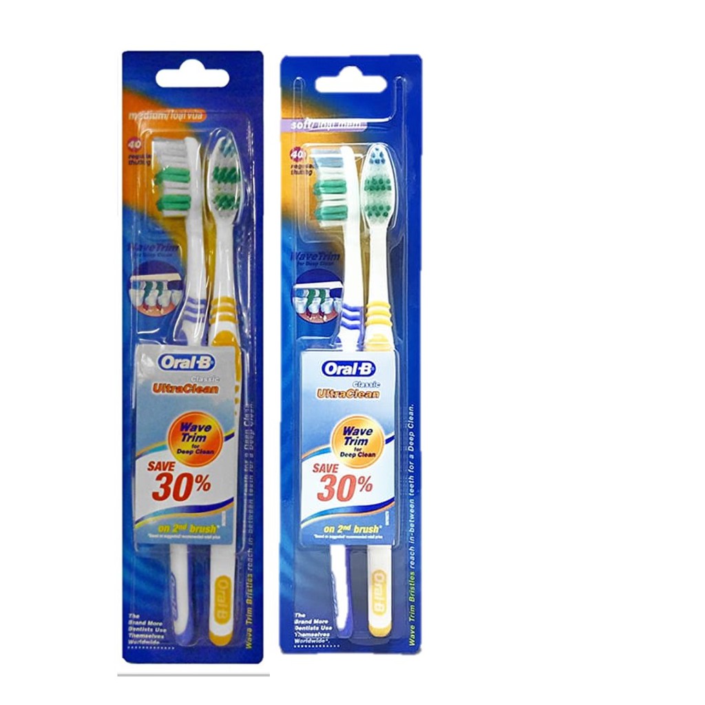 Buy Oral B Ultra Clean Classic 2s Medium/Soft On Ezbuy SG