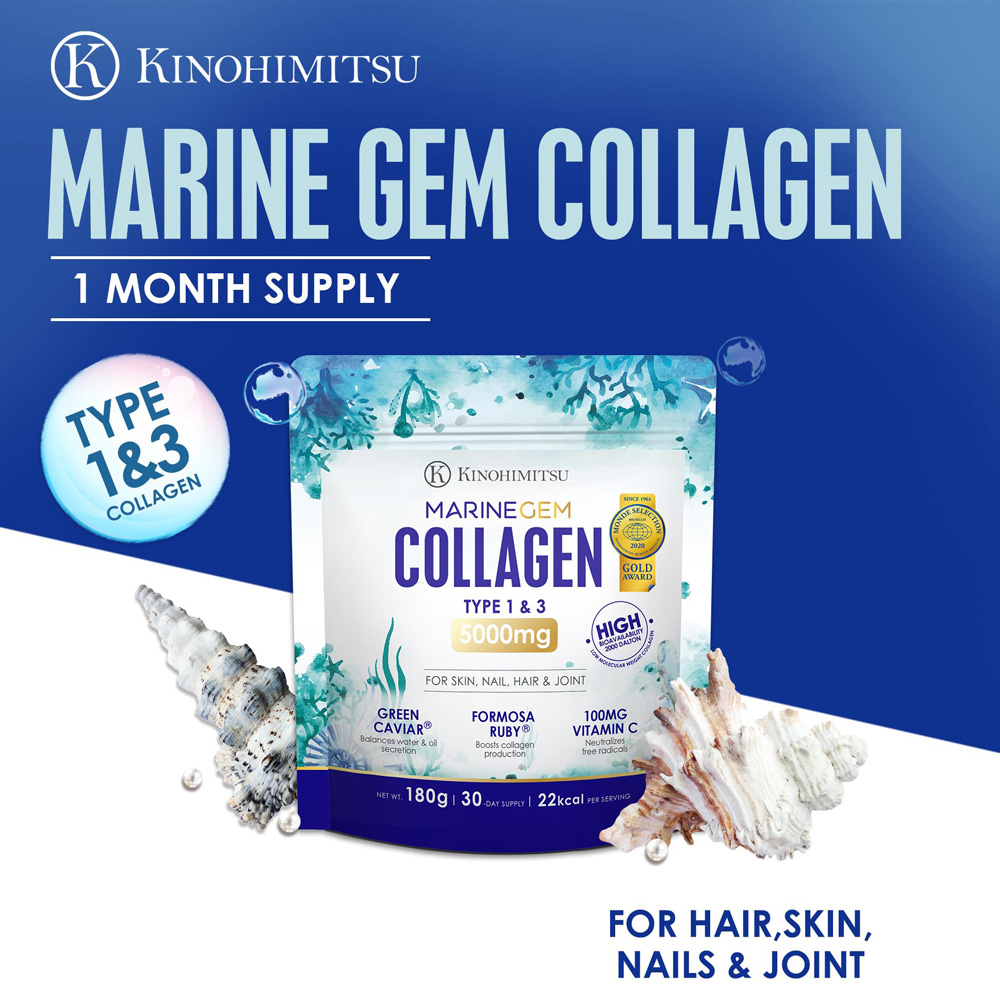 Buy Kinohimitsu MarineGem Collagen Powder 5000mg (1 Month Supply) on ezbuy SG