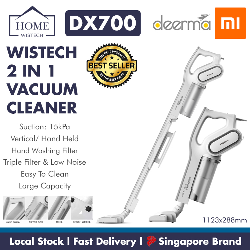 Buy Deerma Dx700 Dx700s Vacuum Cleaner 2 In 1 Handheld Vertical Lightweight Ultra Quiet Wistech Home On Ezbuy Sg