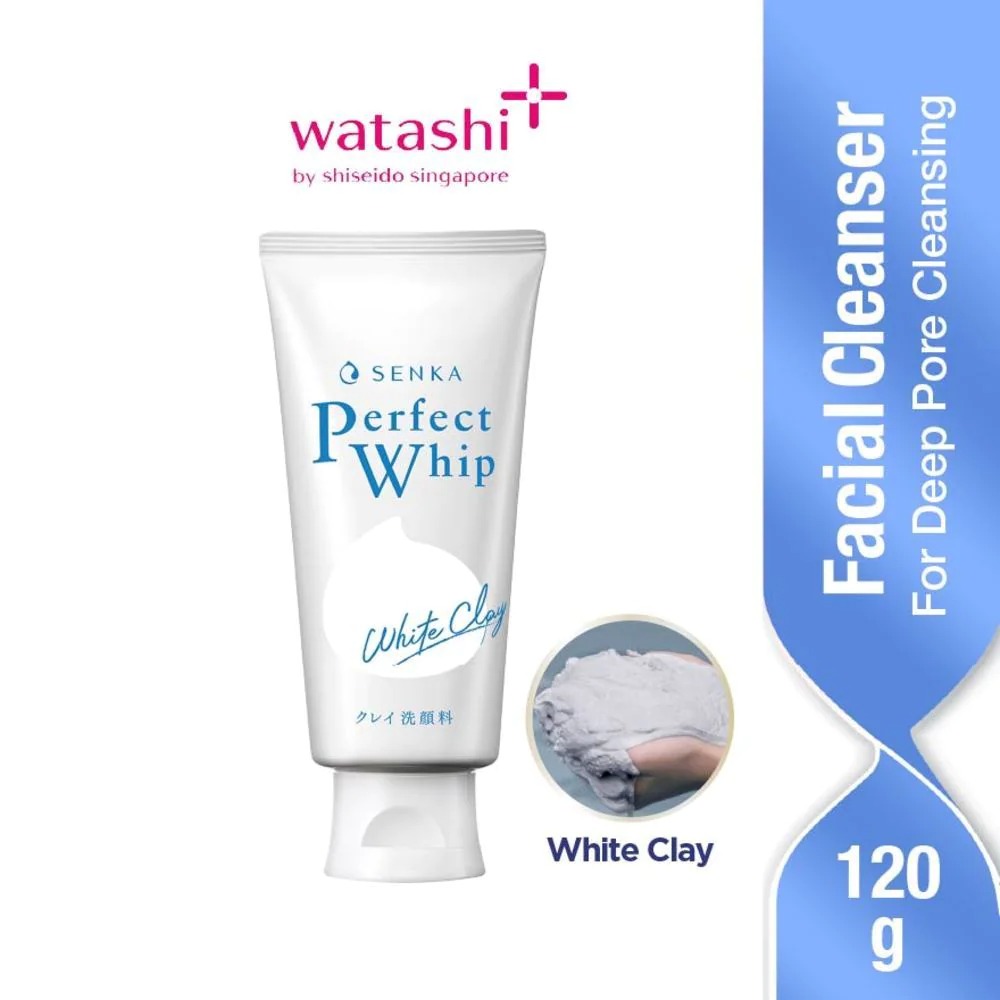 Shiseido Senka Perfect Whip White Clay Pore Cleanser 120g