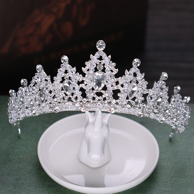 Buy Hot Selling Water Drill Crystal Crown Bride Tiara Crown Hair