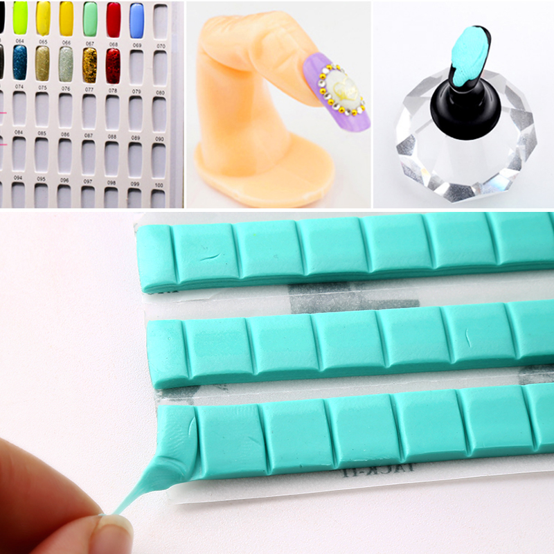 Buy Nail clay a color card fixed glue plaster shooting mucus unmarked