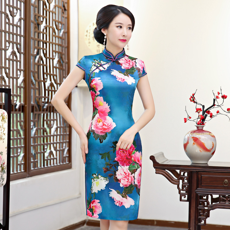 Buy Chang Qipao dress, dress, fashion and self-cultivation Qipao ...