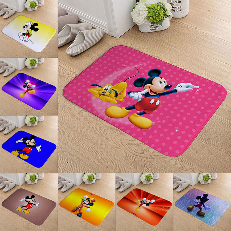 Buy Home Decor Cute Cartoon Disney Mickey Mouse Patterned Bath Mat