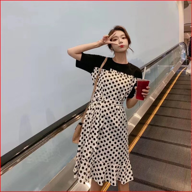 Buy 2019 Summer wear korean style new korean style wave point Tshirt