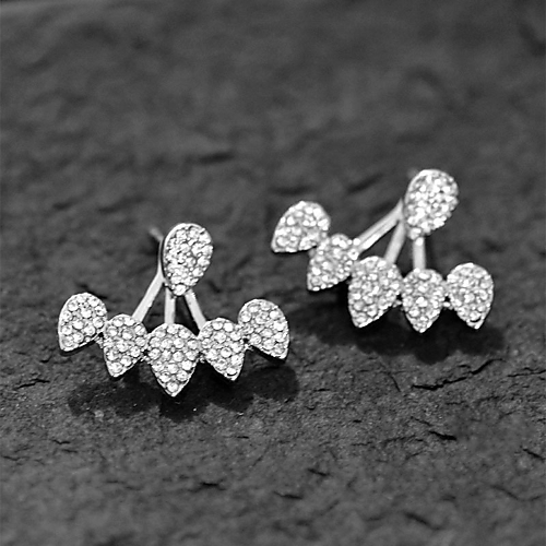 tiny diamond stud earrings flat back