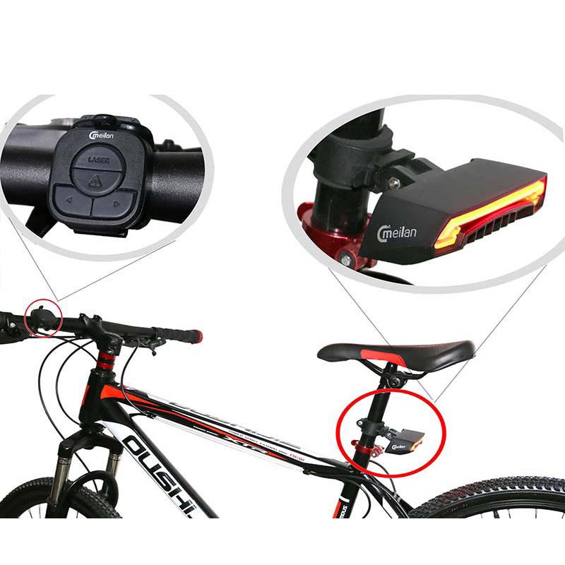 meilan x5 bike tail light