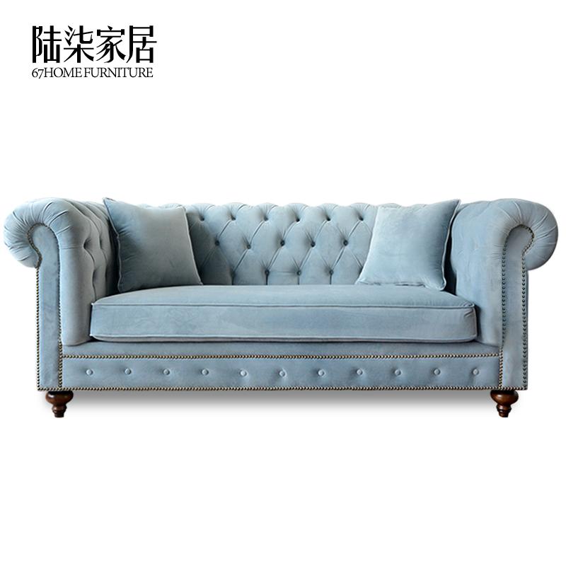 Buy Stock 520 days delivery American French rustic pullup sofa three