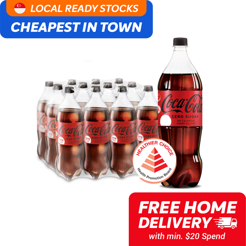 Buy Coke Zero 24 Bottles (330ml) [Min. 6 Months Expiry] on ezbuy SG