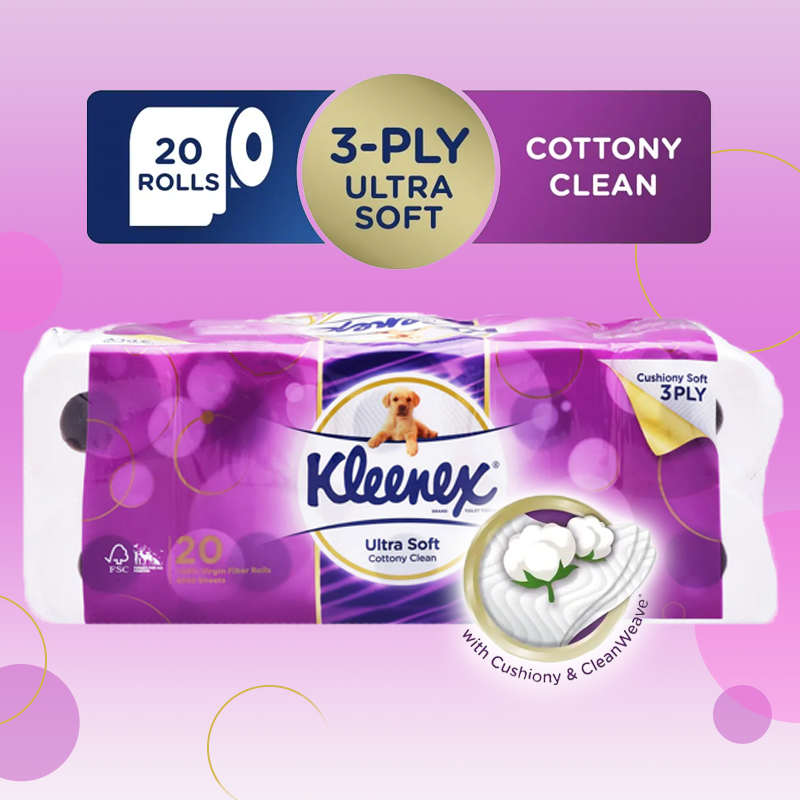 Buy [Single Pack] Kleenex Ultra Soft Toilet Tissue Rolls Cottony