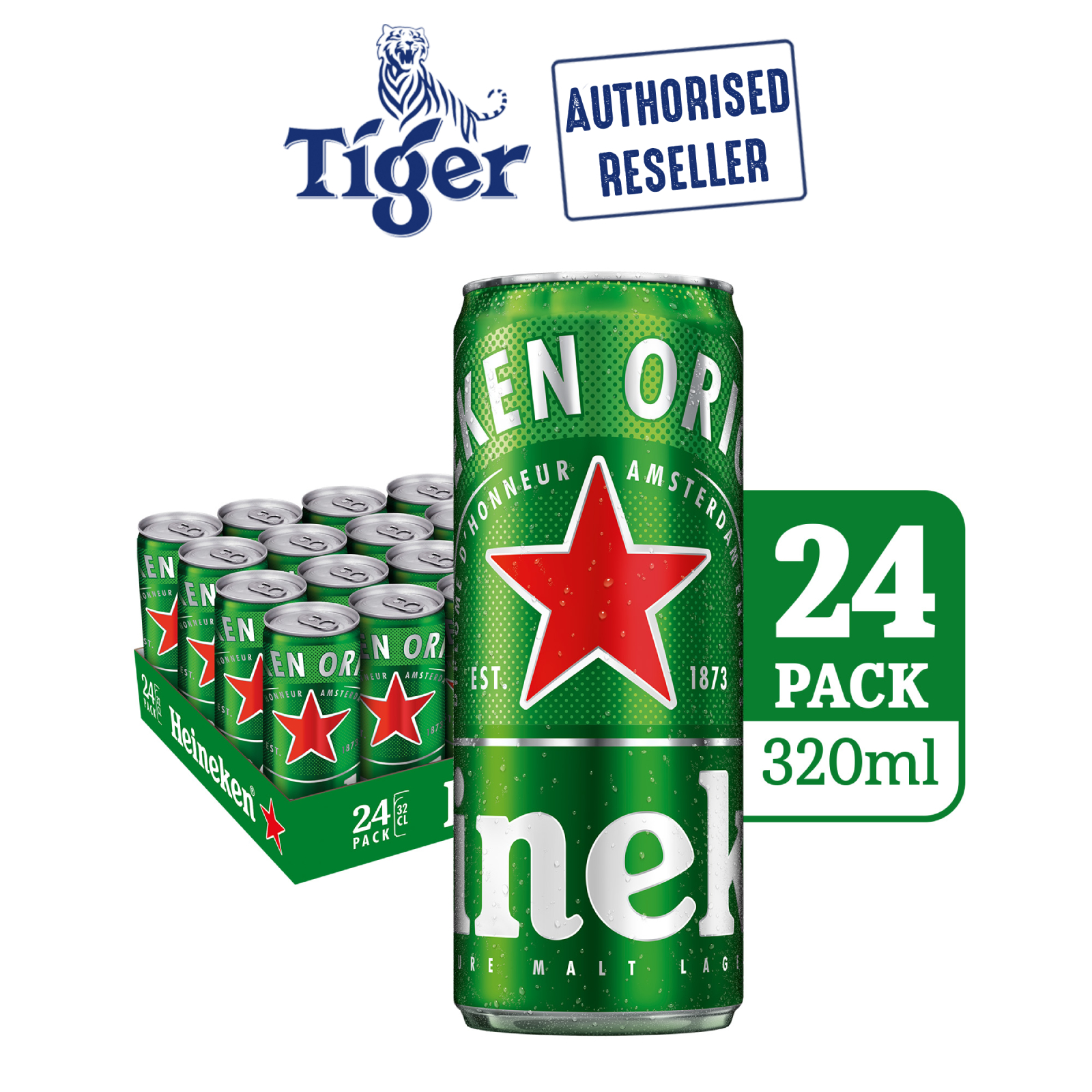 Buy Heineken Lager Beer 320ml X 24 Cans On Ezbuy Sg 2270