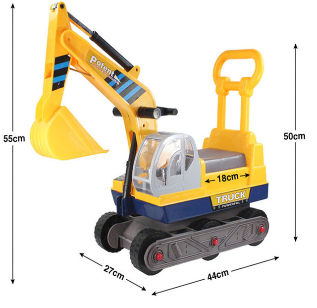 Buy New children's excavator can ride large excavator boy toy sliding