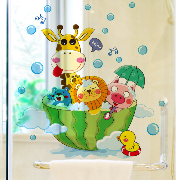 Buy IKER 5PCS wall stickers for kids rooms decorative pvc wall decal