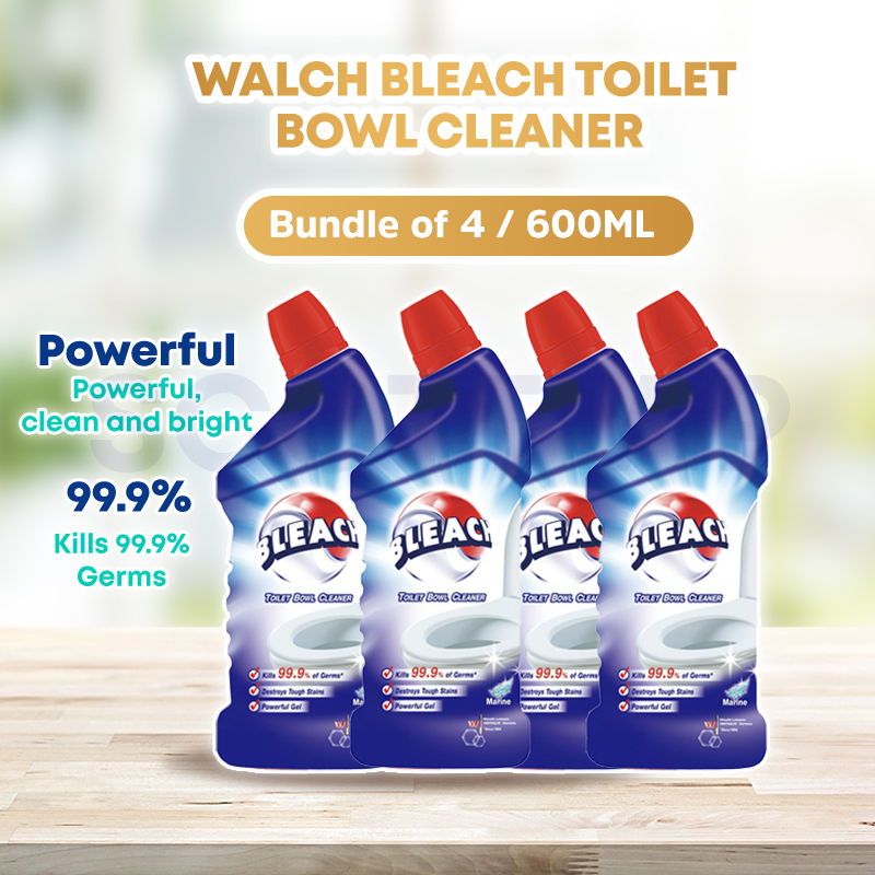 Buy (Bundle of 4) Walch Bleach Toilet Bowl Cleaner 600ml on ezbuy SG