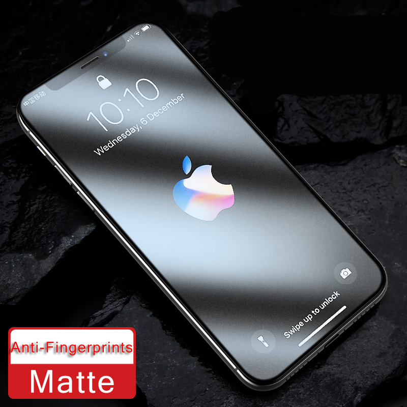 Buy 9H Full Cover Anti Blue Ray Light Matte Tempered Glass for iPhone X