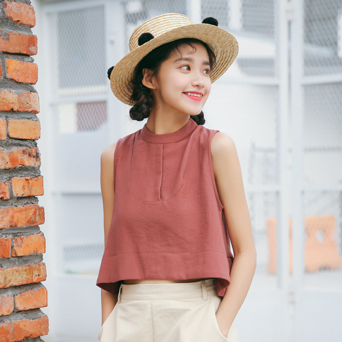 Korean cheap sleeveless top