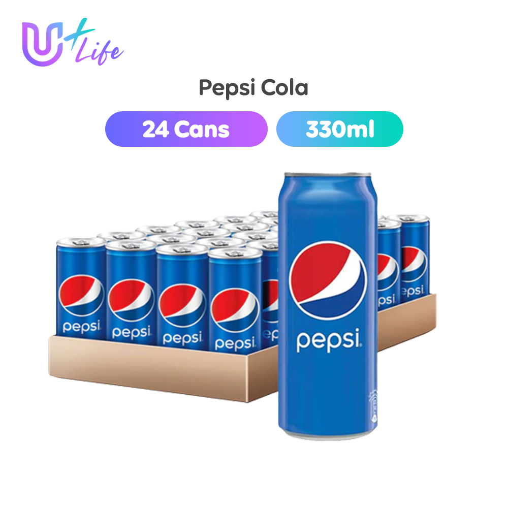 Buy 【Local Ready Stock!!!】Pepsi Cola 24 Cans (330ml) [Min. 6 Months Expiry] U+ Life on ezbuy SG