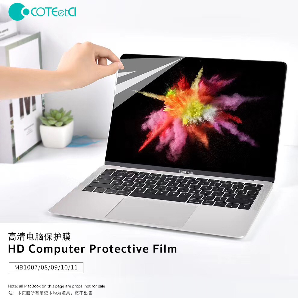 Buy COTEetCI HD Computer Soft Protective Film For Macbook 12 Air13 ...