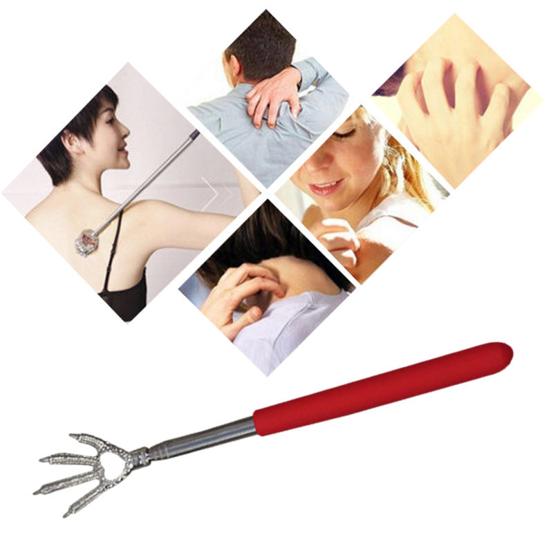 Buy Portable stainless steel paper clip back scraping device telescopic