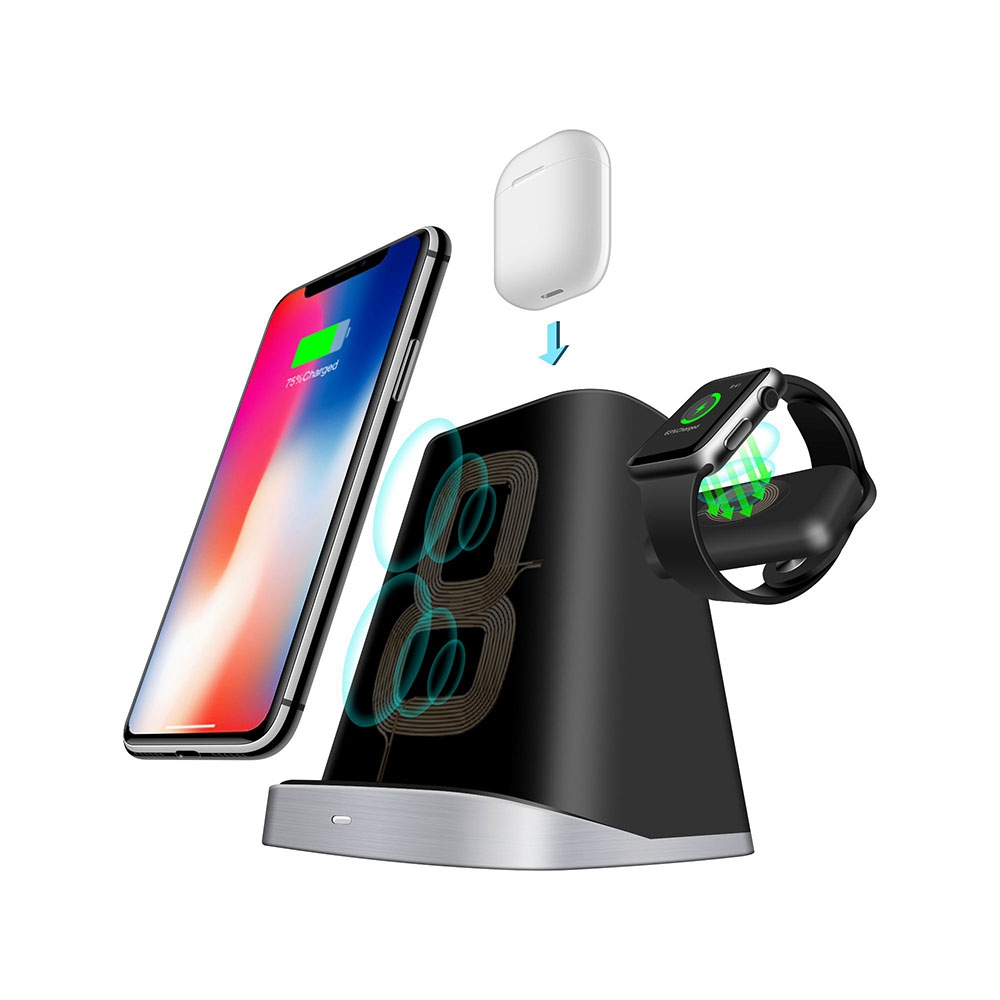 Buy WPC QI Wireless Charger For iPhone XS XR X Watch Series 4/3/2/1