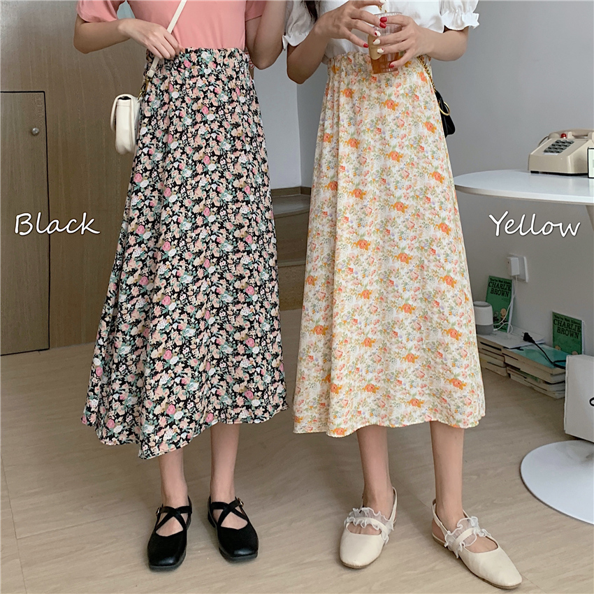 Floral skirt 2020 best sale