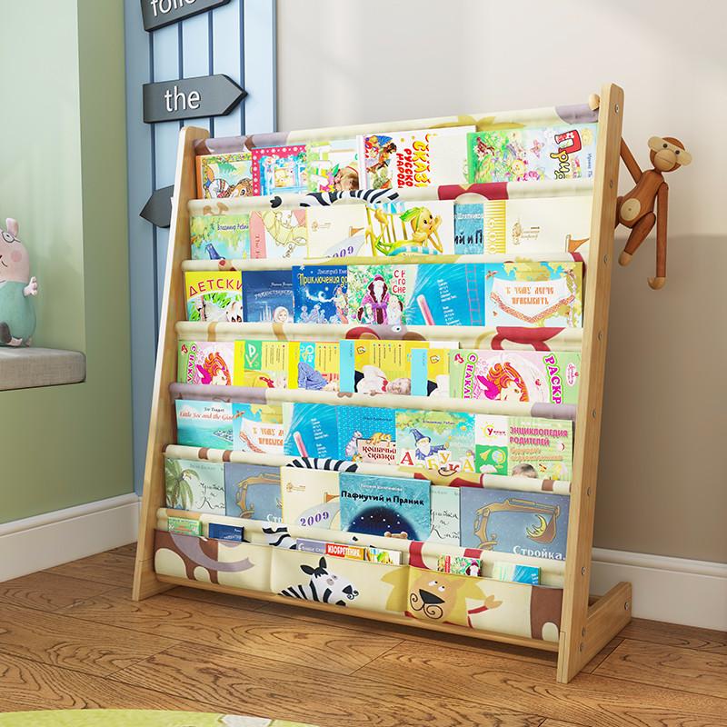 Buy Children S Bookshelf Solid Wood Simple Kindergarten Cartoon