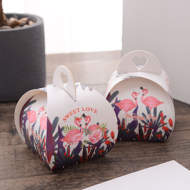 Buy Pcs Creative Wedding Korean Wedding Sugar Box Simple Candy Box Gift Boxes Wedding Candy Box Flamingo Sugar Box Lmf6122 On Ezbuy My