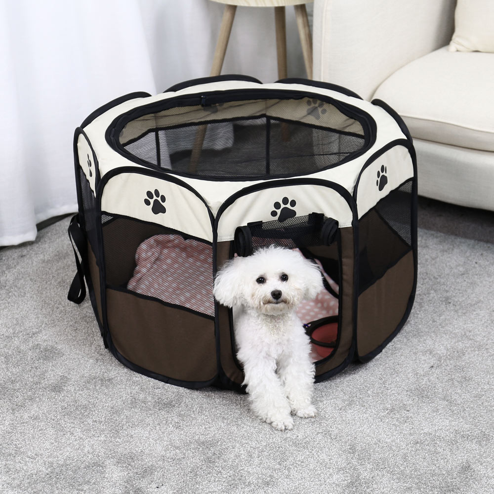 Buy Pet Dog Cat Playpen Cage Crate Portable Folding Exercise Pet Kennel