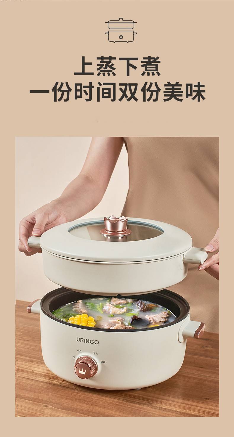 Buy Colorful tinkering electric cooking pot home multi-functional small hot pot dormitory students all-in-one multi-purpose pot (with steamer) on ezbuy SG Buy Colorful tinkering electric cooking pot home multi-functional small hot pot dormitory students all-in-one multi-purpose pot (with steamer) on ezbuy SG