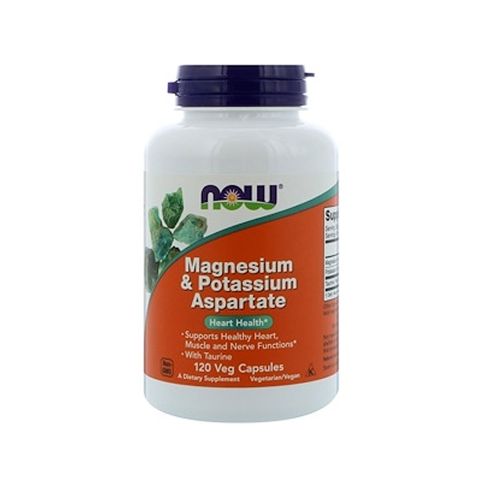 Buy Now Foods, Magnesium & Potassium Aspartate, 120 Capsules on ezbuy SG