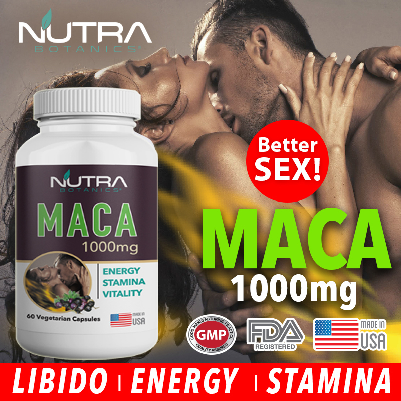 Black Maca Root 1000mg + Ginseng – 90 Vegan Tablets For Energy, Libido & Sex Drive 7 thumbnail image