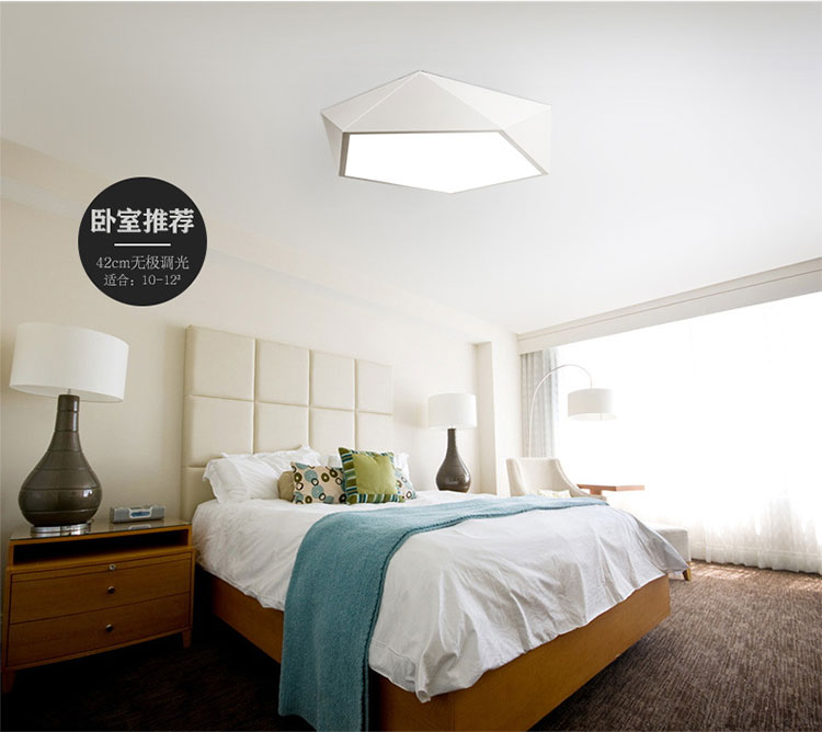 originality geometry Ceiling lamp LED light in the bedroom   Simplicity modern a living room lamps and lanterns atmosphere Northern Europe Study Lighting restaurant