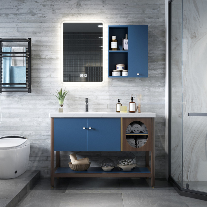 Buy Light Luxury Simple New Chinese Bathroom Cabinet Combination