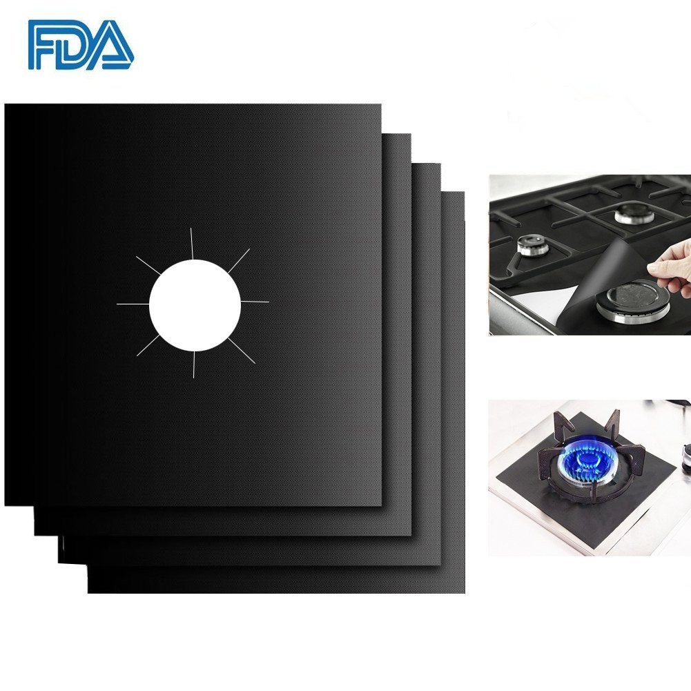 Buy 4piece household gas stove face protection cleaning MAT washable