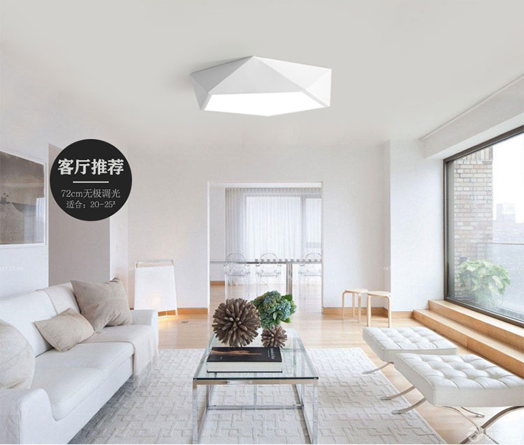 originality geometry Ceiling lamp LED light in the bedroom   Simplicity modern a living room lamps and lanterns atmosphere Northern Europe Study Lighting restaurant