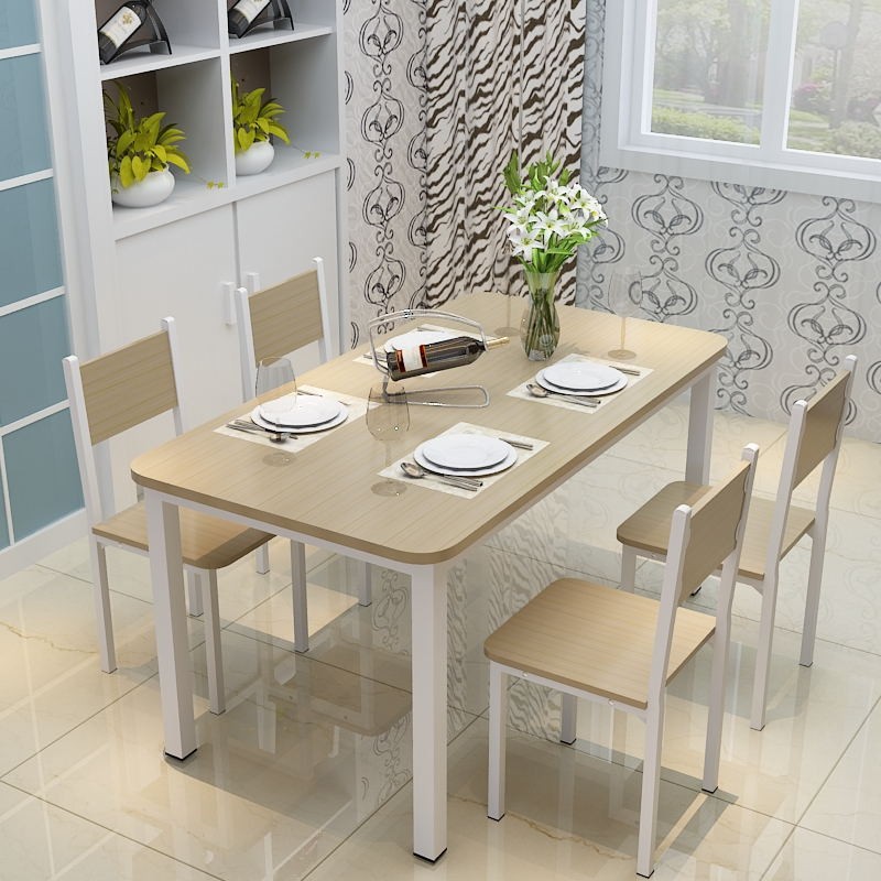 Buy Modern small household simple dining tables and chairs dining table