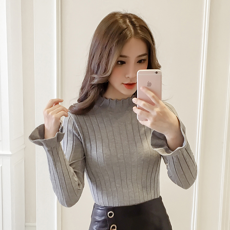 Buy Autumn and winter korean style sweater women bottom new simple ...