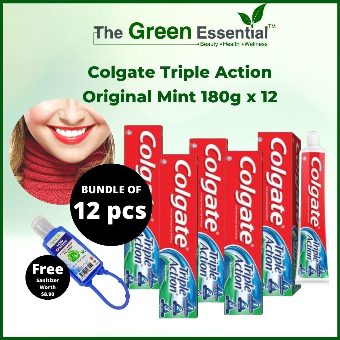 Buy [Bundle] Colgate Triple Action Toothpaste Original Mint 180g