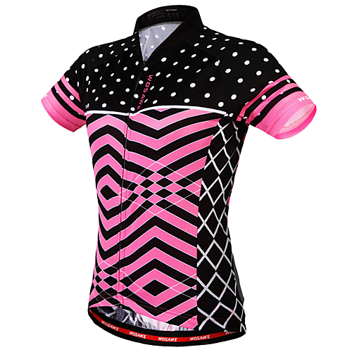 Buy WOSAWE Women's Short Sleeve Cycling Jersey Pink Bike Sweatshirt