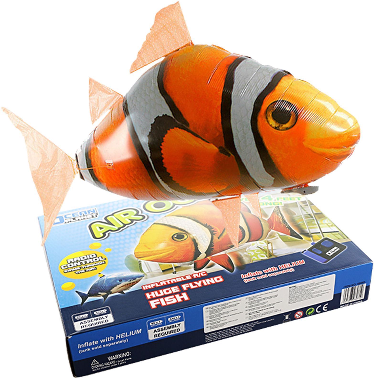 Buy RC Flying Shark Fish Remote Control Radio Air Swimmer Inflatable Blimp Xmas Gift on ezbuy SG