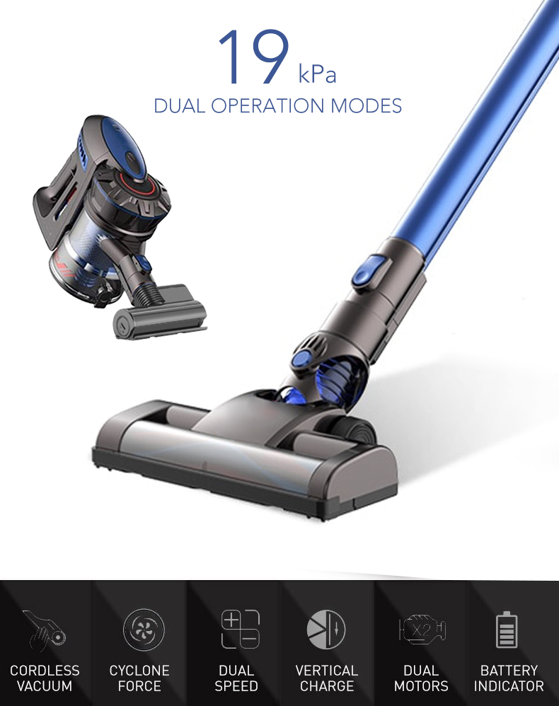 Buy 1 Year Warranty Cordless Handheld Vacuum Cleaner Trojan SGP8 19000Pa Suction Dual Motors Cyclone Force Low Noise Vertical Charge Wireless Vacuum Cleaner on ezbuy SG