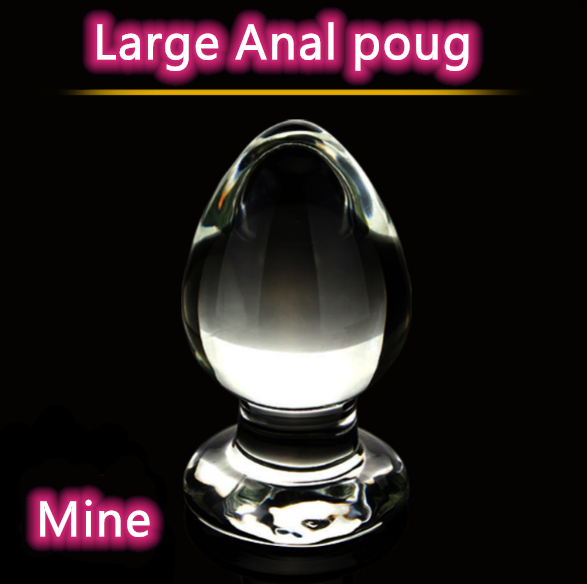 Buy Large Crystal Butt Plug Vagina Ball Pyrex Glass Anal Beads Dildo Male Penis Masturbator